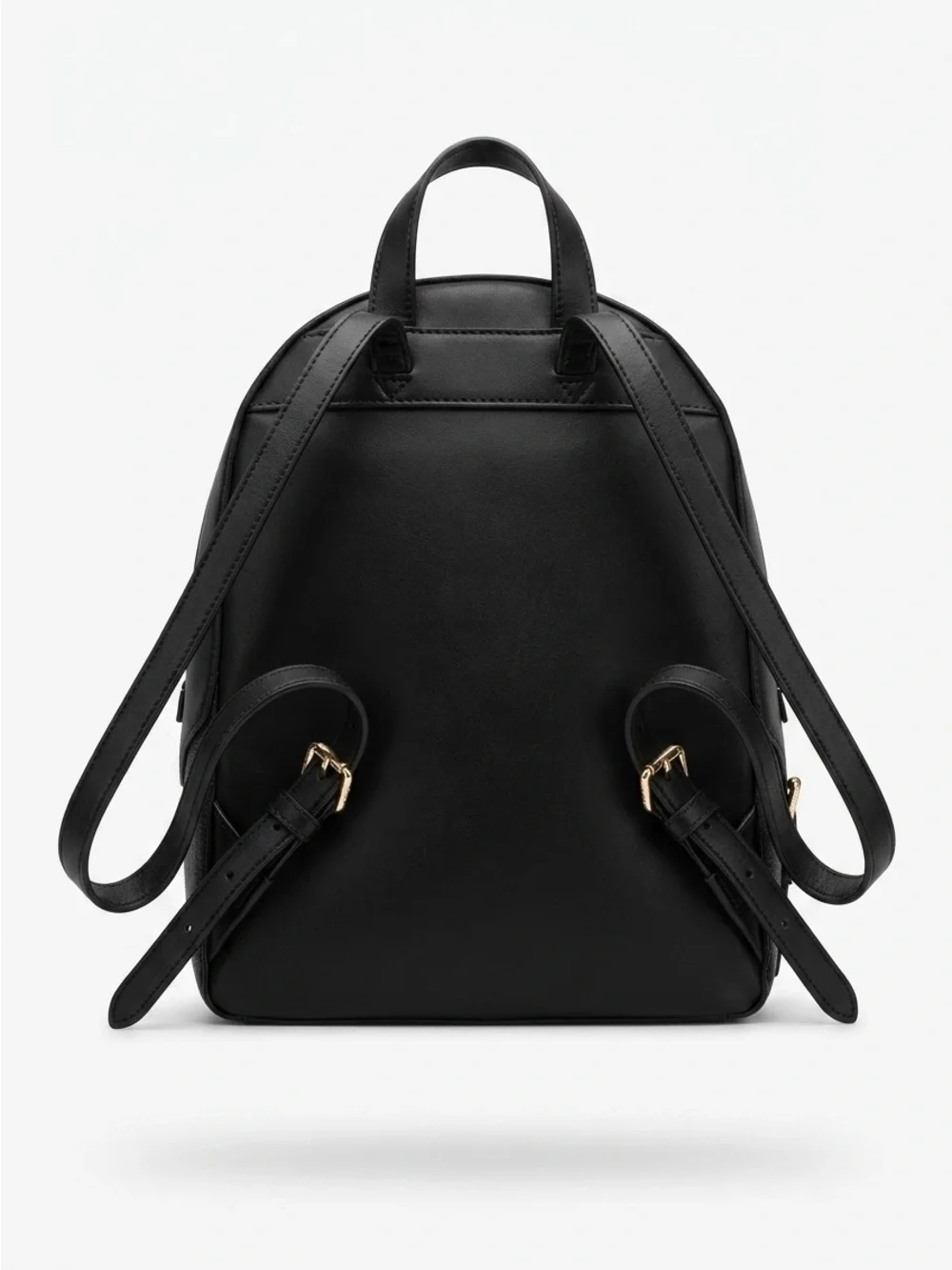 Michael Kors Jaycee Medium Black Pebbled Leather Backpack